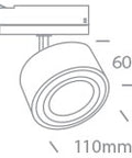 Weza TR LED 28W 2800lm 3000K CRI90 15-45° IP20 230V alb