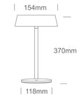Flam LED 2W 200lm 3000K Comutator tactil Dimm IP44, negru