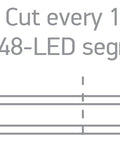 Marra LED COB 12W/m 840lm/W 4K CRI90 IP66 Dimm 140° 230V 50m