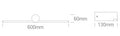 Cada RD II LED 14W 1200lm 3000K IP44 230V negru