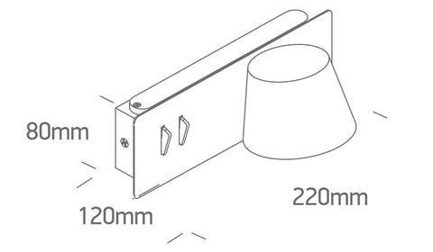 Hawk Backlight LED 6W+4W 500lm+340lm 830 IP20 230V alb