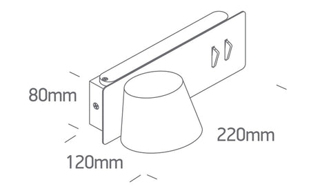Hawk Backlight LED 6W+4W 500lm+340lm 830 IP20 230V alb