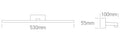 Bath SQ LED 14W 1200lm 3000K IP44 230V alb