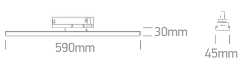 Brena LED 30W 3600lm 2,7K/3,2K/4K UGR19 IP20 230V alb