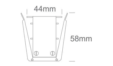 Profil magnetic încastrat de 2m, 48V, seria VIGO MIDI, negru