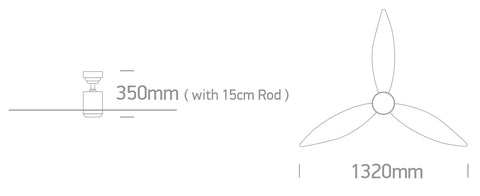 Fanlight-2 22W 2000lm 3K-4K-5,5K CRI85 Dimm IP20 230V alb