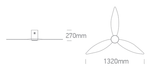 Fanlight-10 22W 2000lm 3K/4K/5,5K CRI85 Dim IP20 230V negru