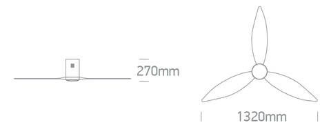 Fanlight-10 22W 2000lm 3K/4K/5,5K CRI85 Dim IP20 230V negru