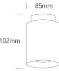 Eleganti LED 10W+2W 1000lm CRI90 3000K 60° IP20 230V negru