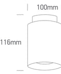 Eleganti LED 18W+2W 1800lm CRI90 3000K 60° IP20 230V negru