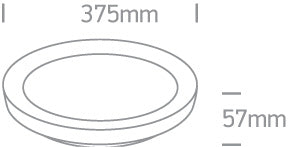 Sondrio M LED 30W 2550lm CCT IP20 CRI90 230V dimm 120° alb