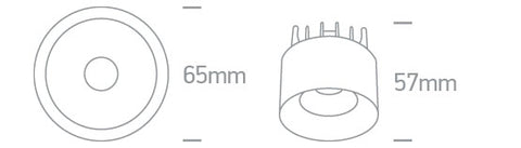 Feud LED 7W 600lm 930 IP20 38° 230V alb