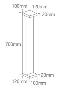 Gard LED 8W 600lm 830 IP65 IK06 230V antracit