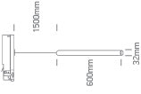 Tubos III LED 8W 560lm 930 36° 230V IP20 alb