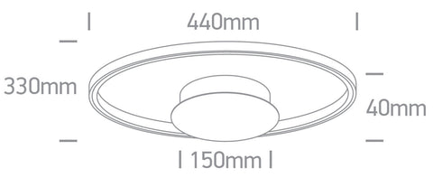 Jean 2 LED 20W 1400lm 830 230V IP20 Dimm șampanie