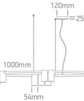 Sigo RD 15x7W MR16 GU10 110-240V negru-alama
