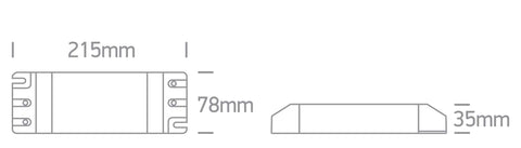 Alimentare LED 75-200W 24VDC IP20 230V TRIAC reglabil