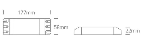 Alimentare LED 12-50W 24VDC IP20 230V TRIAC reglabil