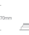 Tilo 10 LED 24W 2000lm 3K/4K/6K CRI80 IP44 UGR19 230V alb