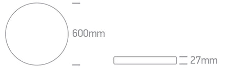 LED plat 50W 4000lm CCT CRI80 IP20 230V alb