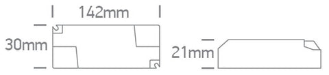 Driver LED 0,9-8,4W 100-350mA 230V Triac reglabil