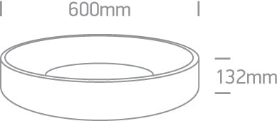 Lomo-CL LED 42W 3570lm CCT CRI90 IP20 230V 120° dimm alb