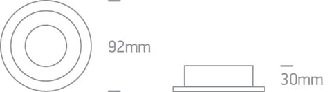 Ina-F 10W GU10 IP20 100-240V alb