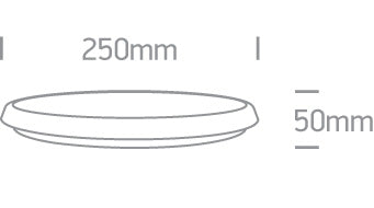 RFB LED 12W 1000lm CCT IP54 IK08 230V alb