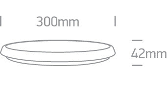 RFB LED 18W 1500lm CCT IP54 IK08 230V alb
