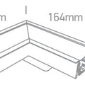 Colț 90° pentru Linear R 20-40W 3K/4K/5K IP20 230V 120° alb