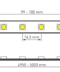 FS 72, HW, Ra=90+, 17,5W/m, 1350lm/m, 24VDC, IP44, l=5m