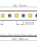 FS 115, RGB-CLW, 90+, 14,7W/m, 971lm/m, 24VDC, IP44, l=5m