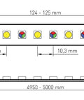 FS 115, RGB-HW, 90+, 14,5W/m, 1243lm/m, 24VDC, IP44, l=5m
