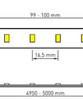 LED Flexstrip 108 UWW IP43, RA80+,1650lm/m,24W/m L=5m,24VDC