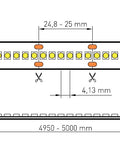 FS 96, UWW, Ra=90+, 21,5W/m, 1600lm/m, 24VDC, IP44, l=5m
