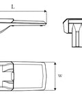 Rubino S 21W 3300lm 740 IP66 asim O16 gri NFC(2450-10750lm)