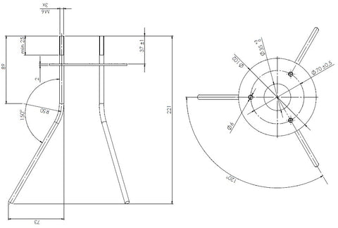 Ancore pt beton pt Avenida Pole LED
