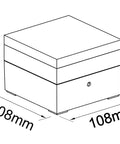 Zelda LED Square Large 12W 740lm 3000K ECG IP54 antracit