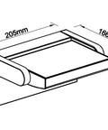 ILAS LED 12,5W 750lm 3000K ECG IP54 antracit