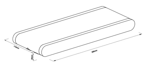 Naos LED Large Up/Down 20W 1200lm 3000K ECG IP54 antracit