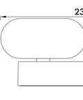 Lea LED Double 13W 600lm 3000K ECG IP54 antracit