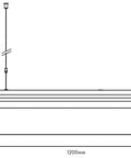 ELEGANCE LONG Evolution LED 38W/29W 3K/4K Dim IP54 alb