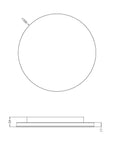Elegance DISC LED 10W/18W/24W 3/4K CRI90 IP20 dim alb