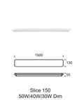 Elegance Long Evolution 150 30W/40W/50W 3K/4K Dim IP54 alb