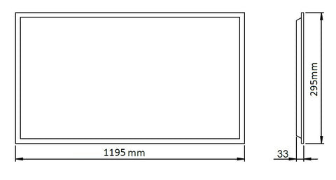 Levanto PLN LED 36W 3650lm 840 IP44 opal M1200