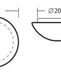 AURA 250 Wall- and Ceiling luminaire, E27, max. 75W, IP44