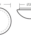 AURA 300 Wall- and Ceiling luminaire, E27, max. 100W, IP44