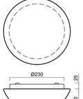 AURA 2 LED 11W 1040lm 4000K IP43
