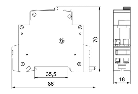 Teleruptor seria AMPARO, 1ND, 230Vca