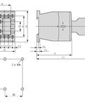 Contactor ALEA II 4kW/400V, 1 NÎ, bobina la 24Vca